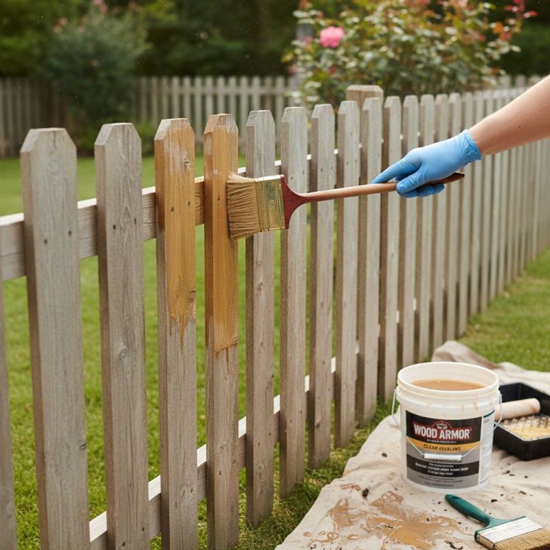 Cedar Fence Sealing in Bellevue, WA