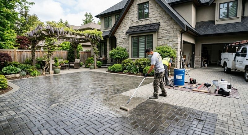 Concrete Walkway Sealing in Seattle, WA