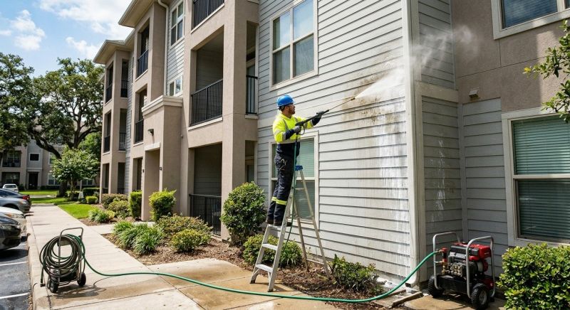 Residential Concrete Cleaning Service