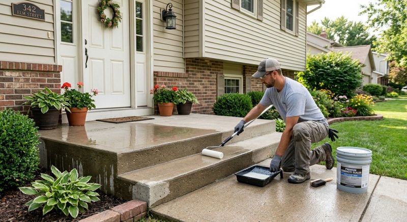 Porch Concrete Sealing in Kansas City, KS