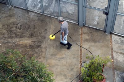 Local Residential Concrete Cleaning pros at work