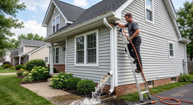 Downspout Snaking in Morris County, NJ